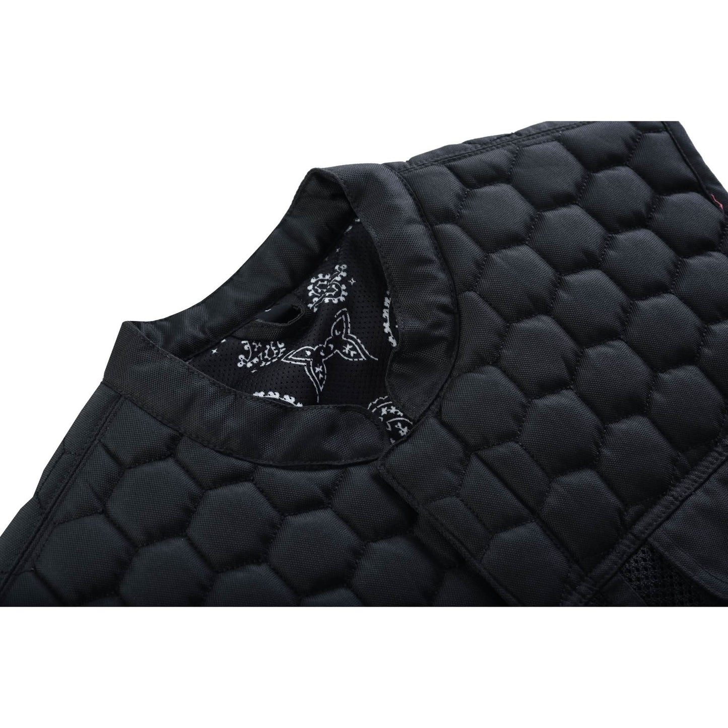 Mesh Heat Men's Black Mesh Textile Vest