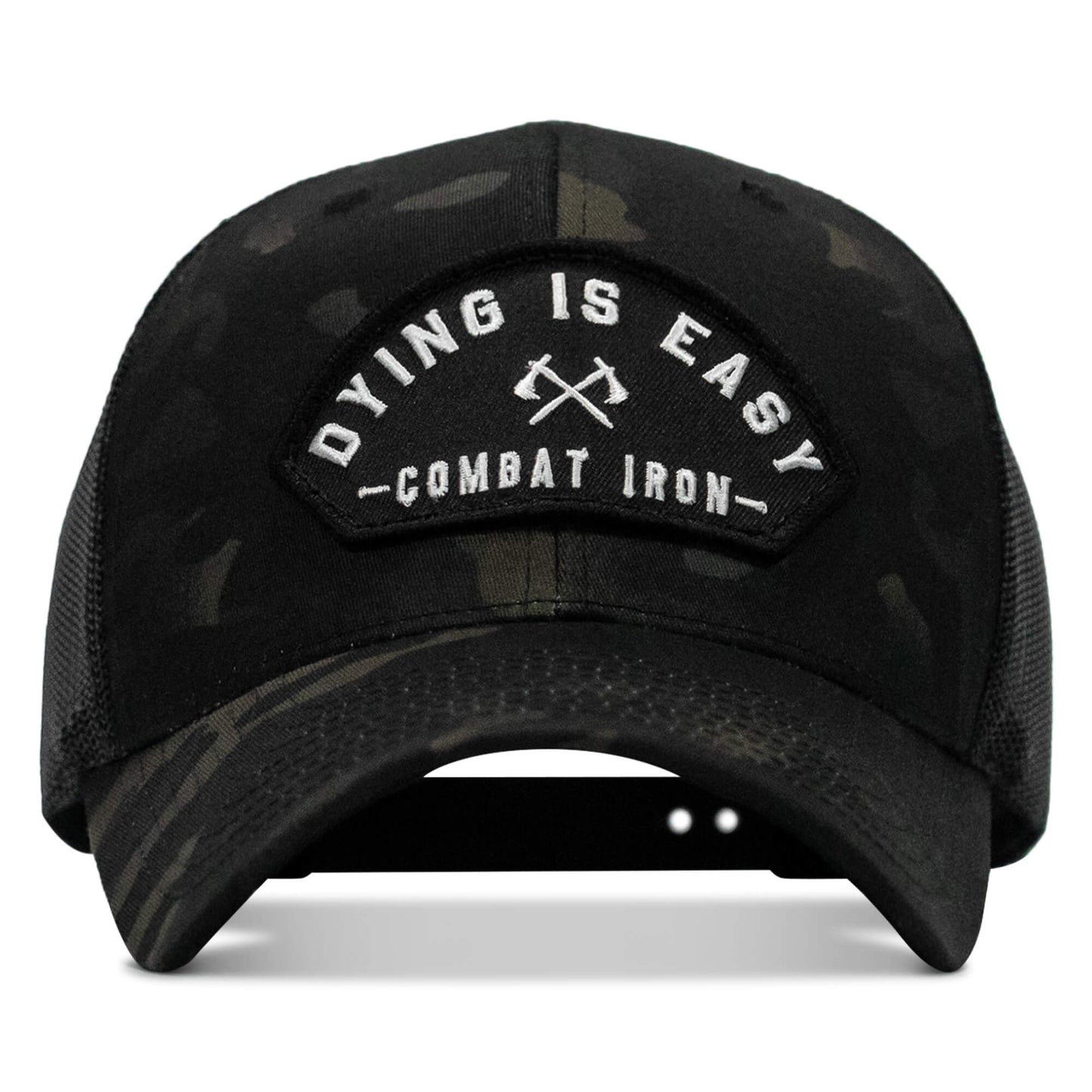 Dying Is Easy Arched Patch Snapback Hat