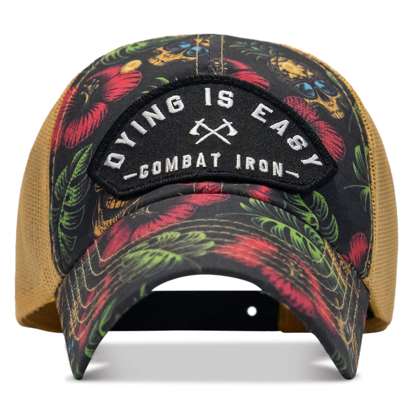 Dying Is Easy Arched Patch Tactical Ripstop Mesh Snapback Hat