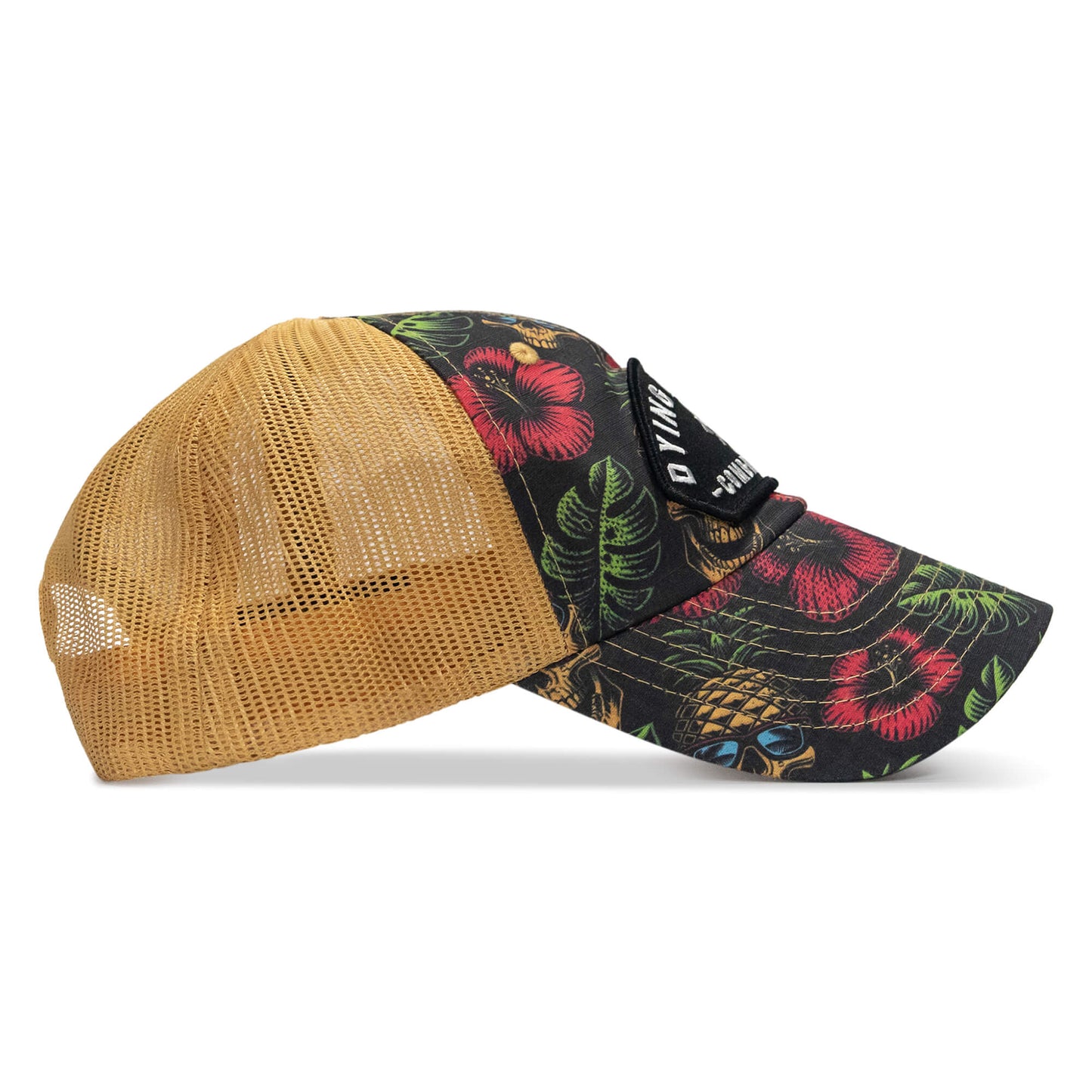 Dying Is Easy Arched Patch Tactical Ripstop Mesh Snapback Hat