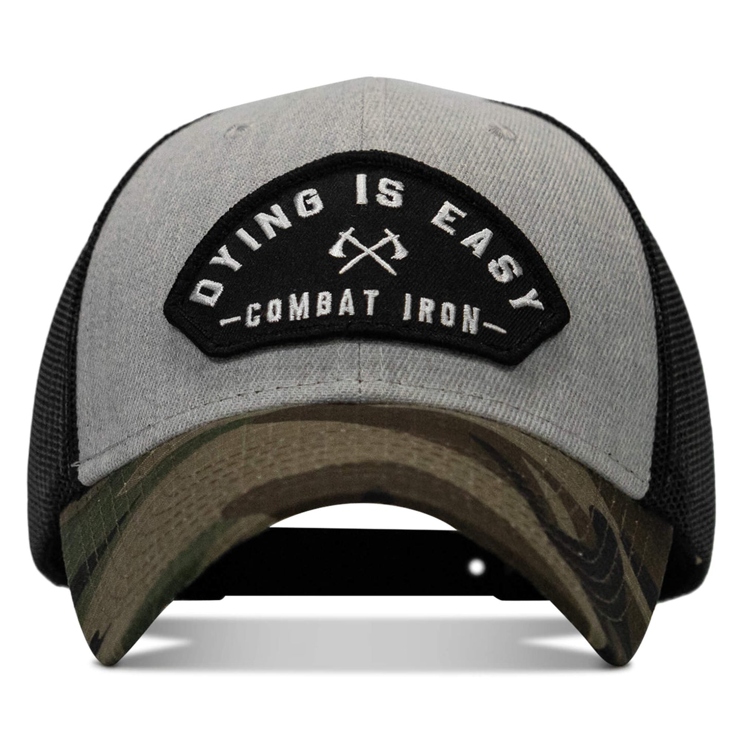 Dying Is Easy Arched Patch Snapback Hat