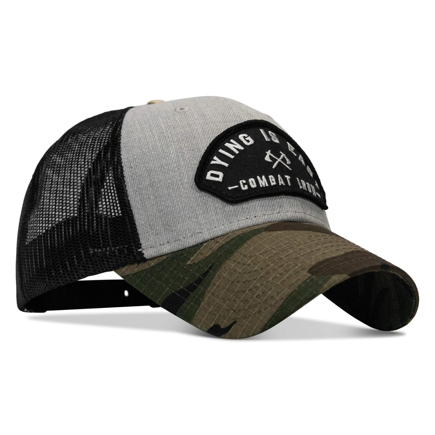Dying Is Easy Arched Patch Snapback Hat