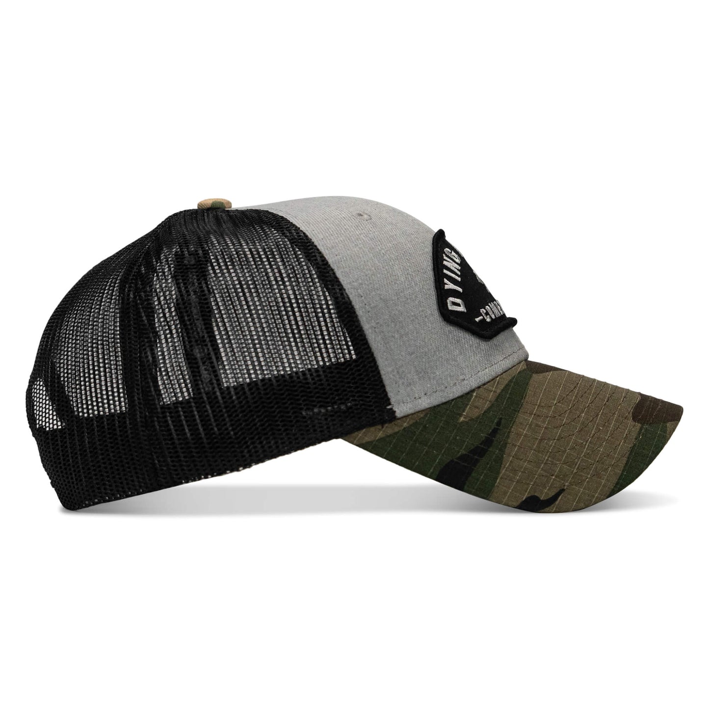 Dying Is Easy Arched Patch Snapback Hat