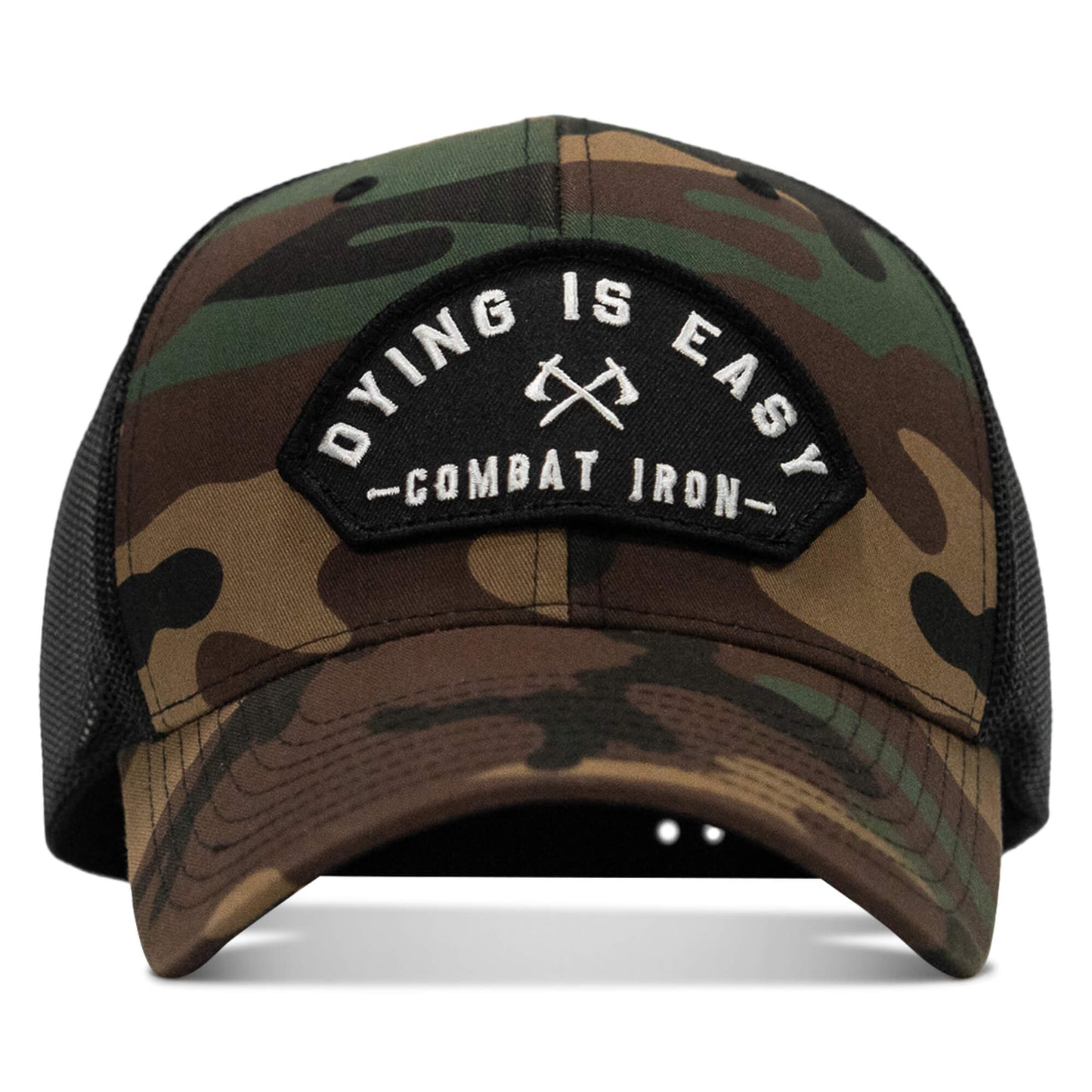 Dying Is Easy Arched Patch Snapback Hat