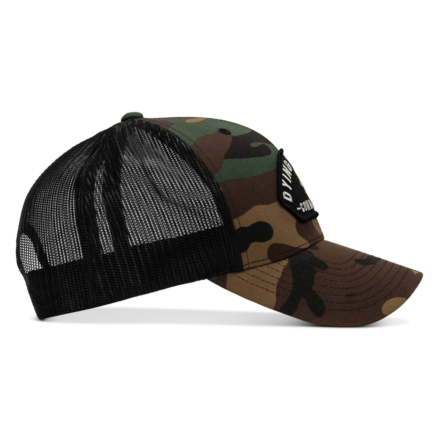 Dying Is Easy Arched Patch Snapback Hat