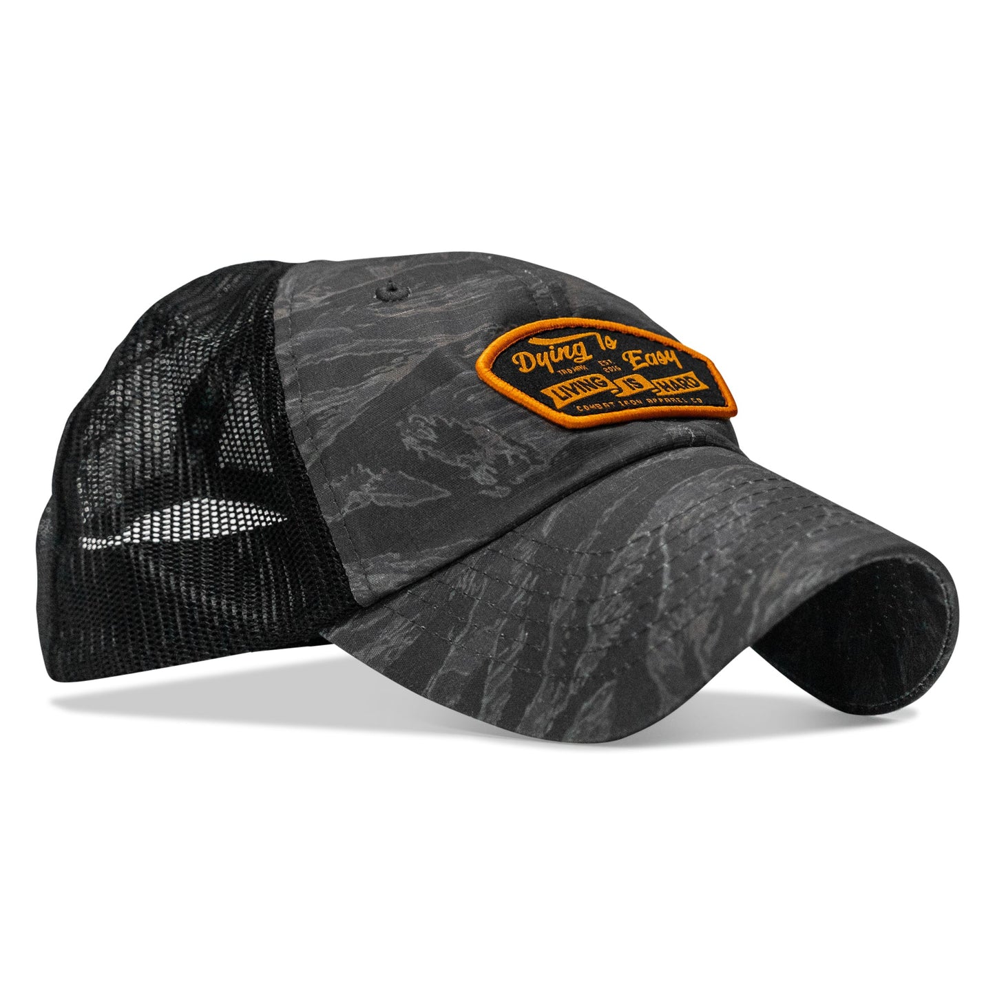 Dying Is Easy, Living Is Hard Patch Tactical Ripstop Mesh Snapback Hat