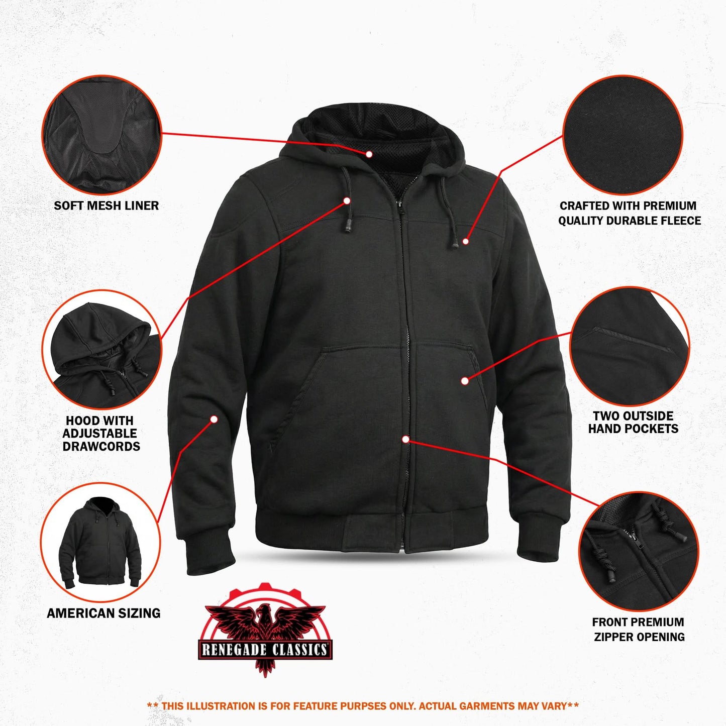 Blackwave - Men’s Motorcycle Riding Hoodie