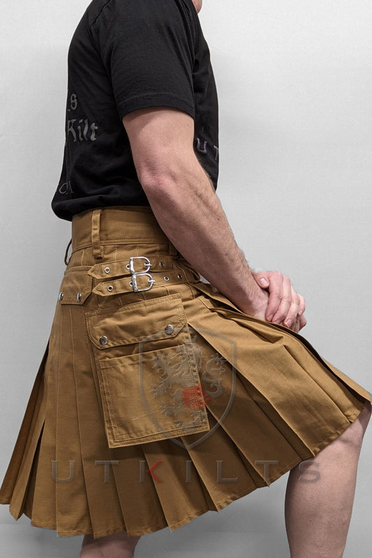 Utility Kilt – GlenTorin, Dark Khaki