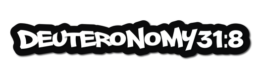 DEUTERONOMY 31.8 HELMET DECAL