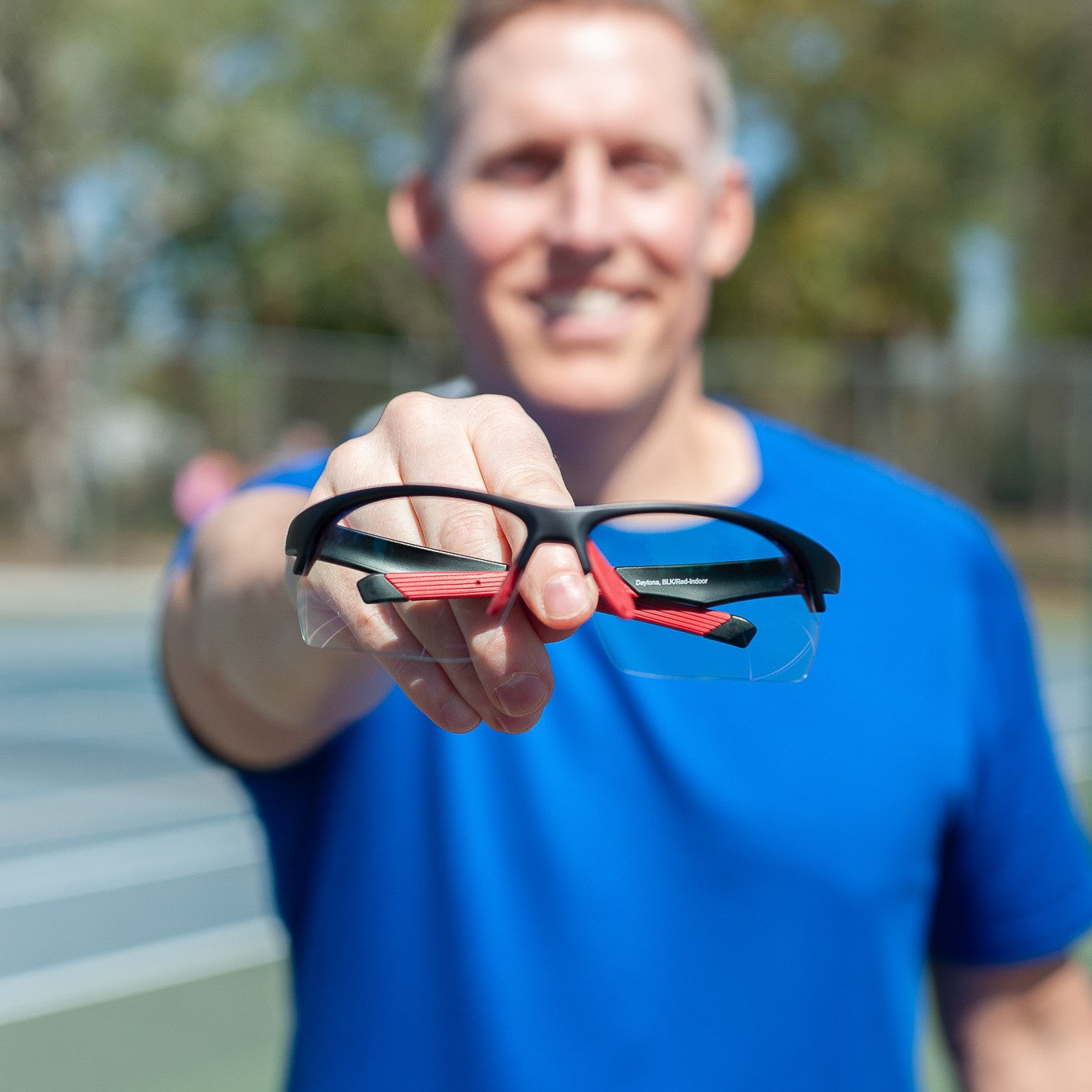 Daytona Pickleball Sunglasses - Black/Red