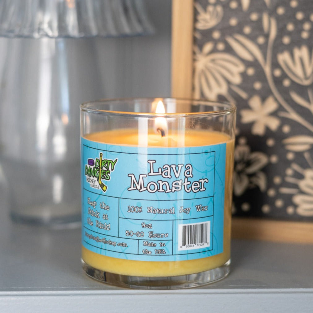 Dirty Dangles Hockey Candles - Lava Monster