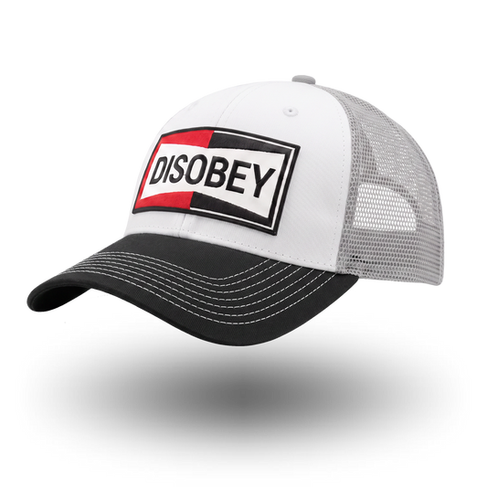DISOBEY LOW PROFILE DAD HAT - BLACK, WHITE, & GRAY