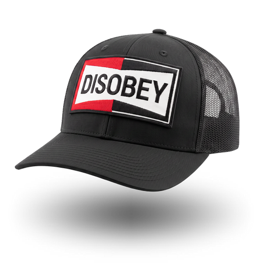 DISOBEY TRUCKER HAT - BLACK