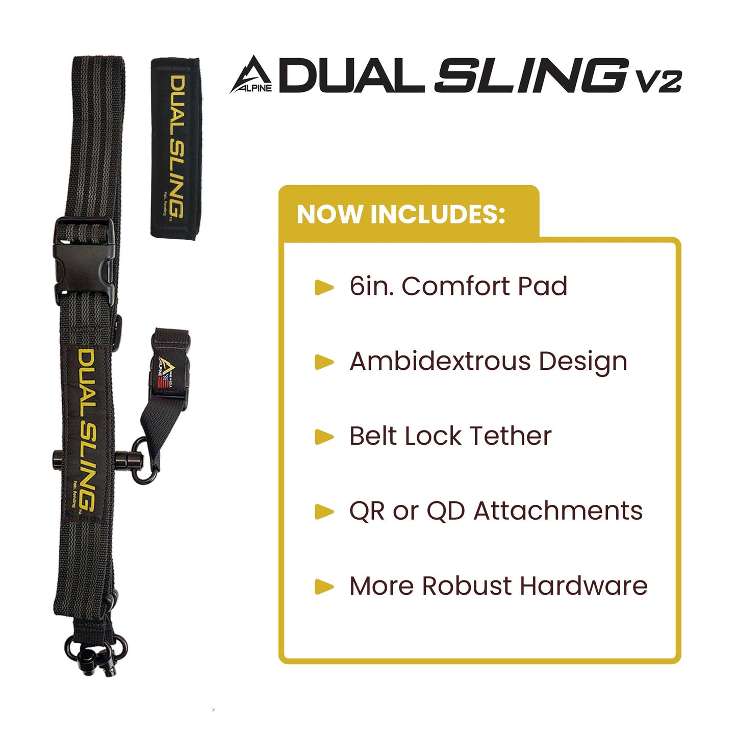 Alpine Dual Sling V2 – The Ultimate Double Shoulder Rifle Sling for Hunters