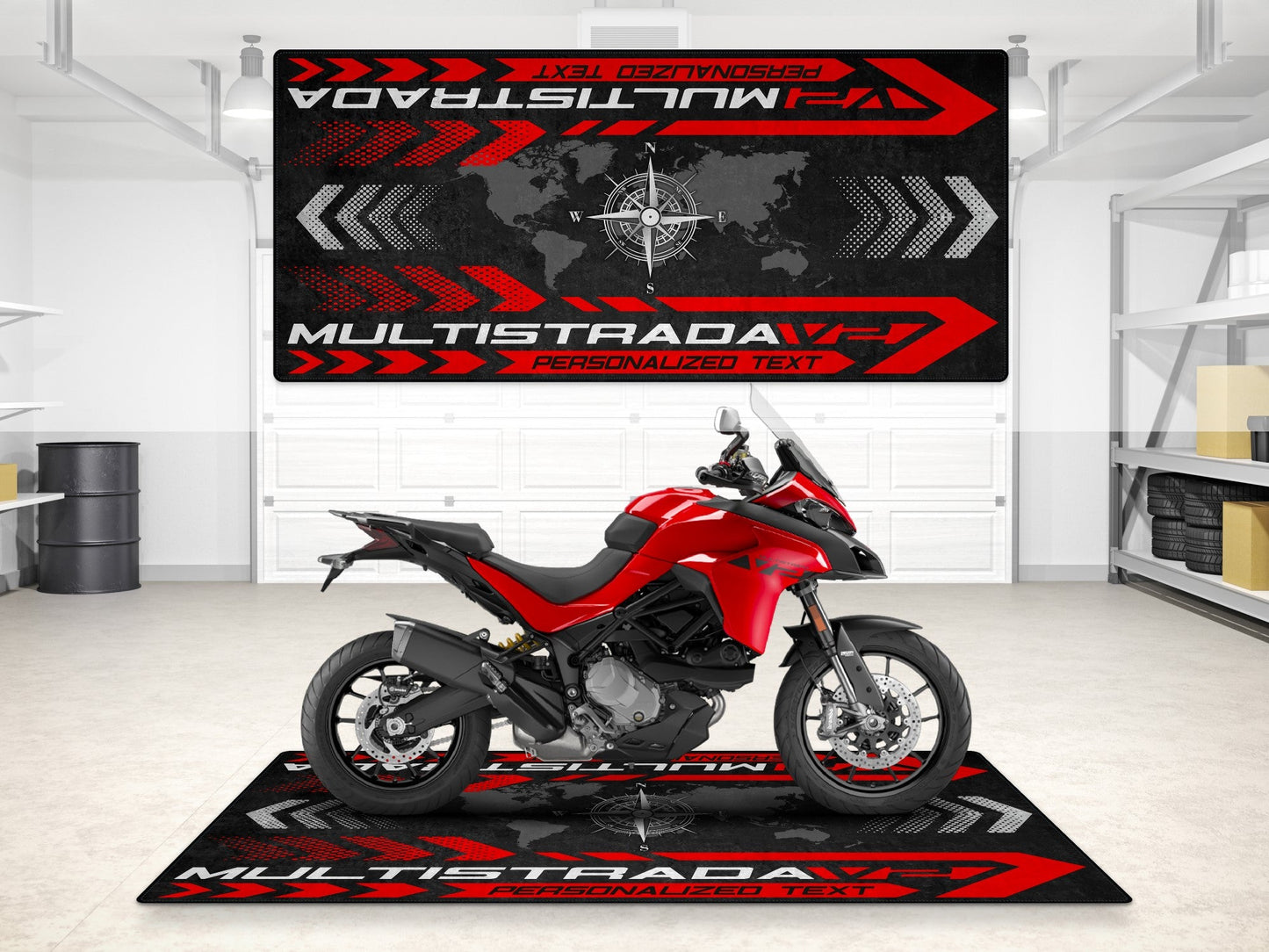 MPM Motorcycle Mat for Ducati Multistrada V2 - MM7162