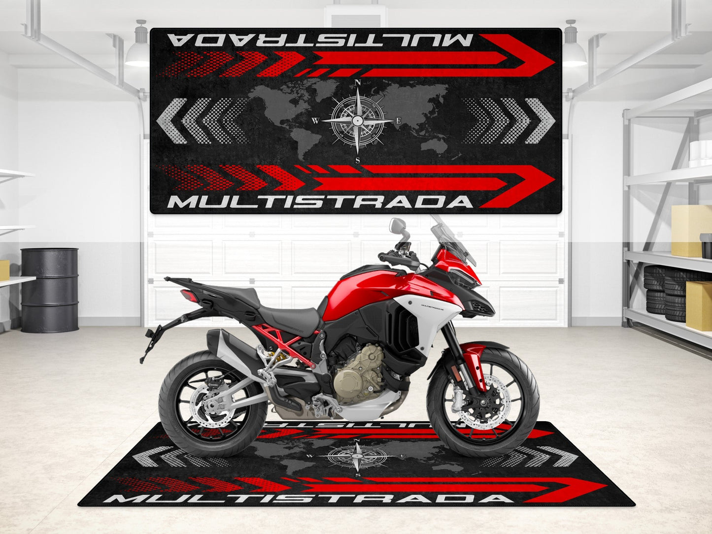 MPM Motorcycle Mat for Ducati Multistrada - MM7177