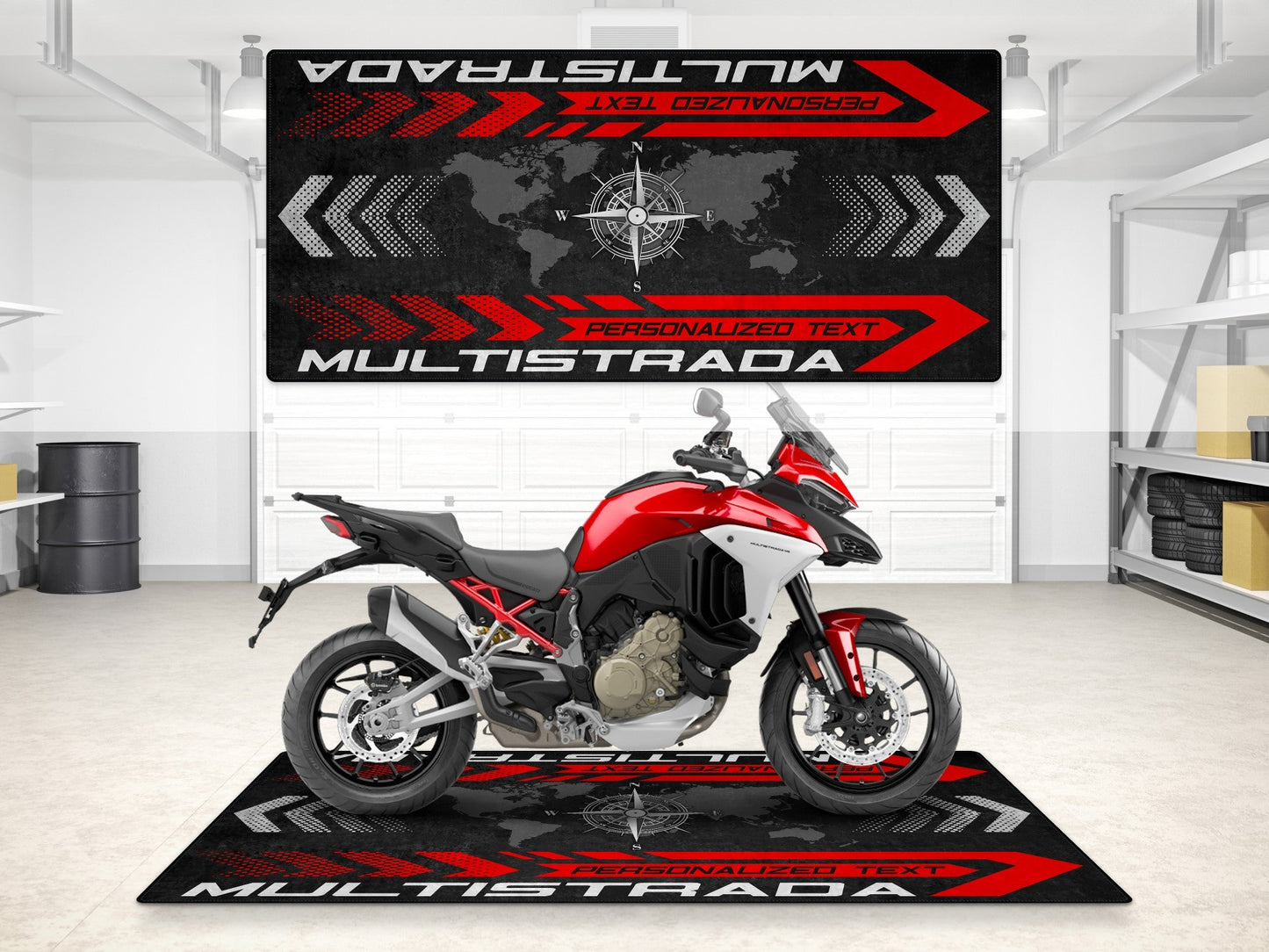 MPM Motorcycle Mat for Ducati Multistrada - MM7177