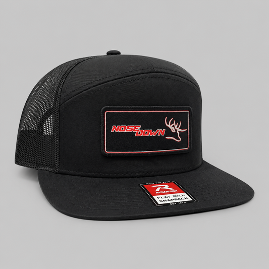 Black Red Woven 7 Panel