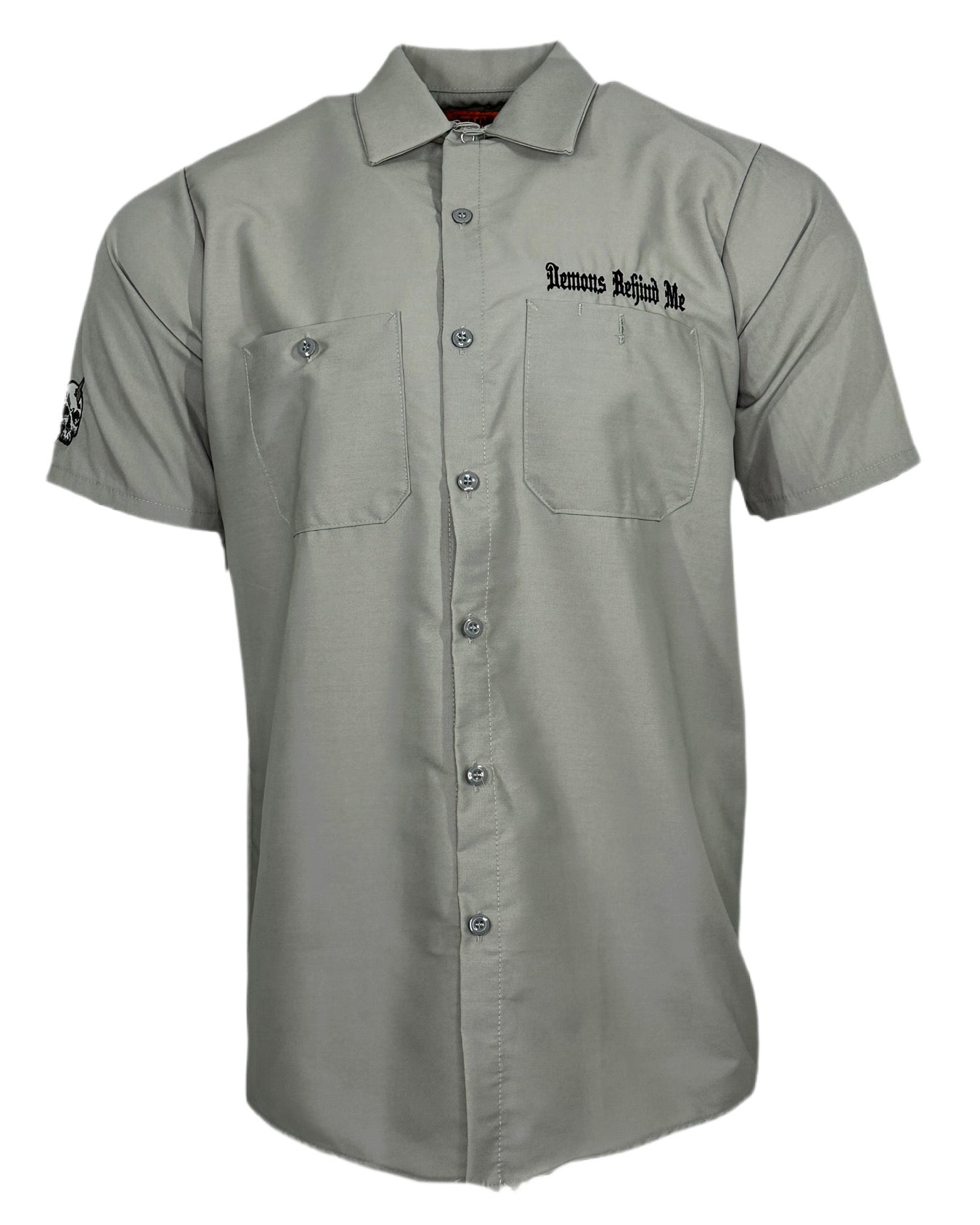Closeout - Embroidered Shop Shirt - Men's Warm Gray Electric Head