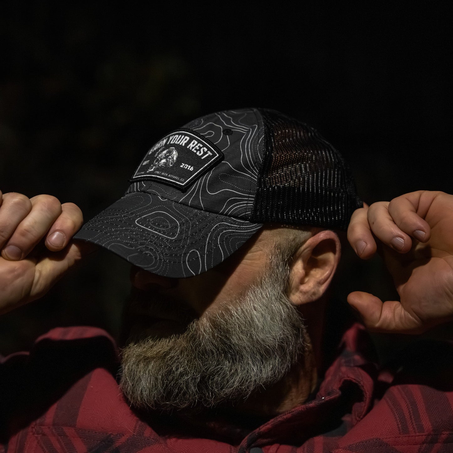 Earn Your Rest Patch Tactical Ripstop Mesh Snapback Hat