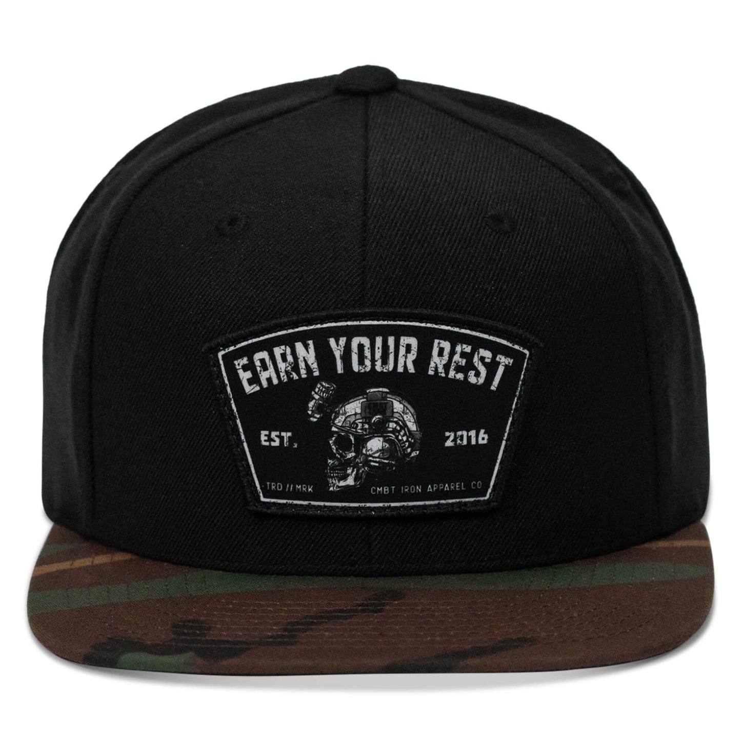 Earn Your Rest Flatbill SnapBack Hat