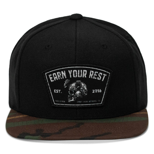 Earn Your Rest Flatbill SnapBack Hat