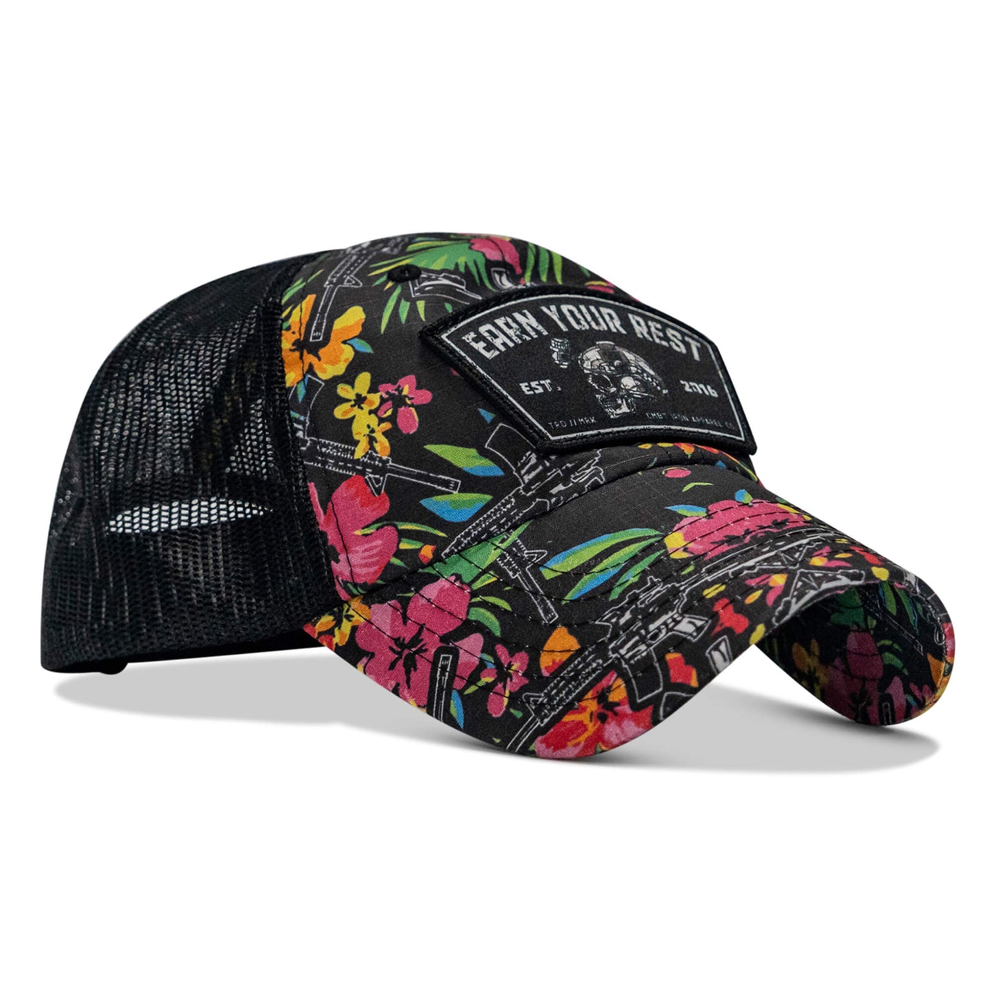 Earn Your Rest Patch Tactical Ripstop Mesh Snapback Hat