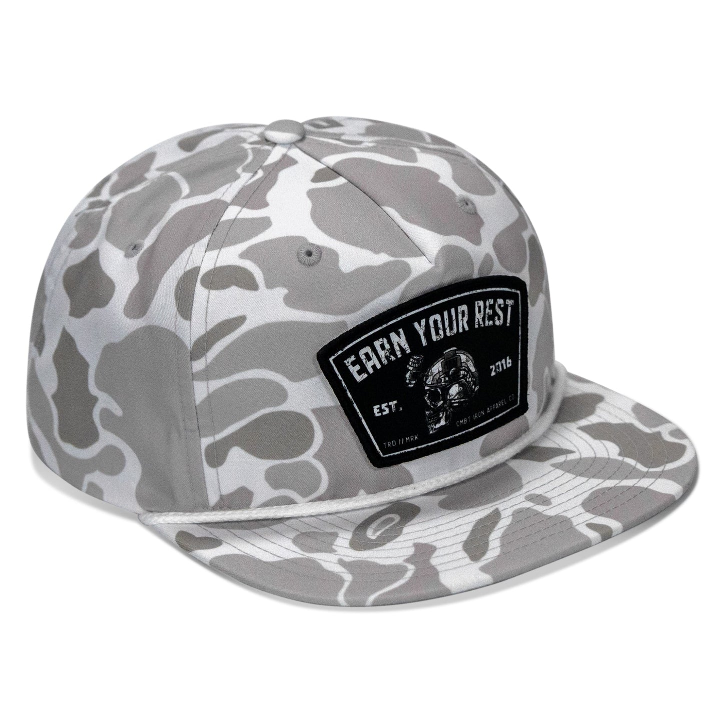 Earn Your Rest Patch Flatbill Hat
