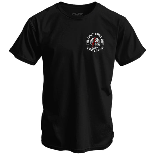 Only Easy Day Was Yesterday Skull Men's T-Shirt