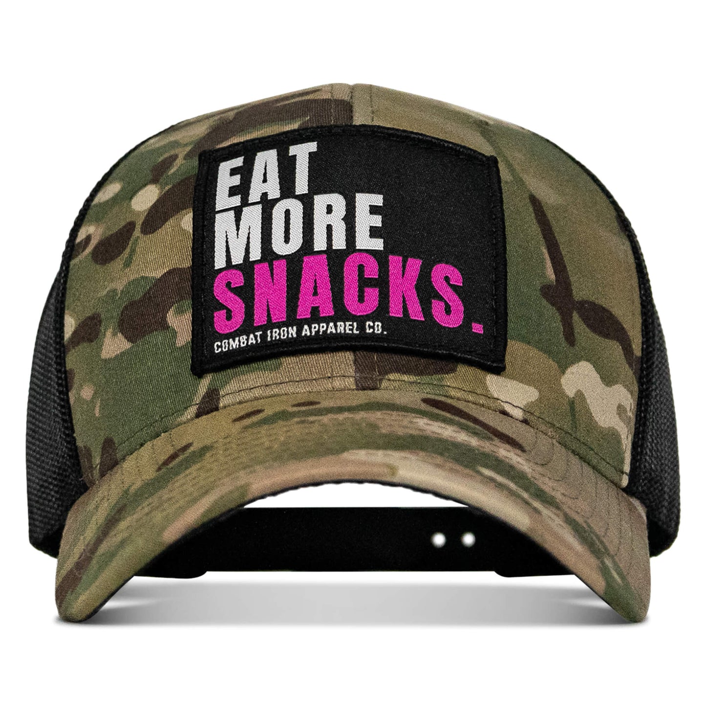 Eat More Snacks Patch Snapback Hat