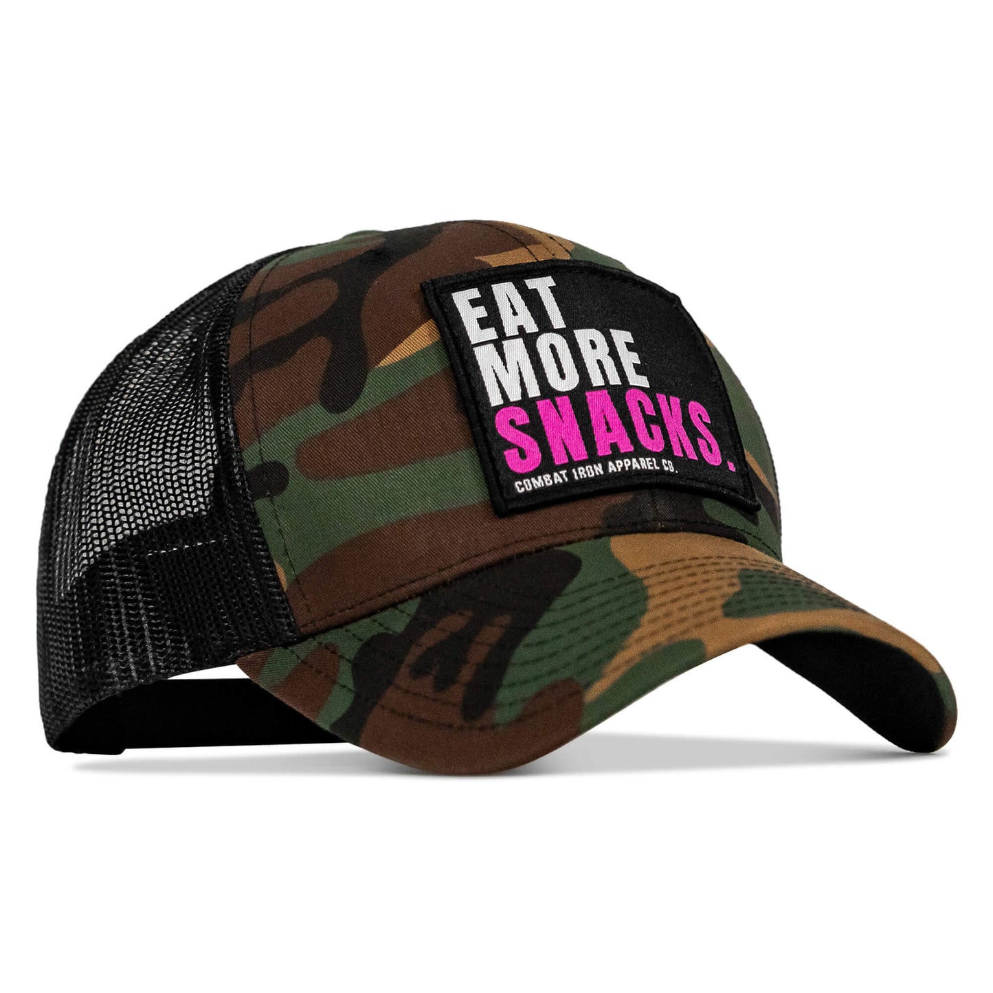 Eat More Snacks Patch Snapback Hat