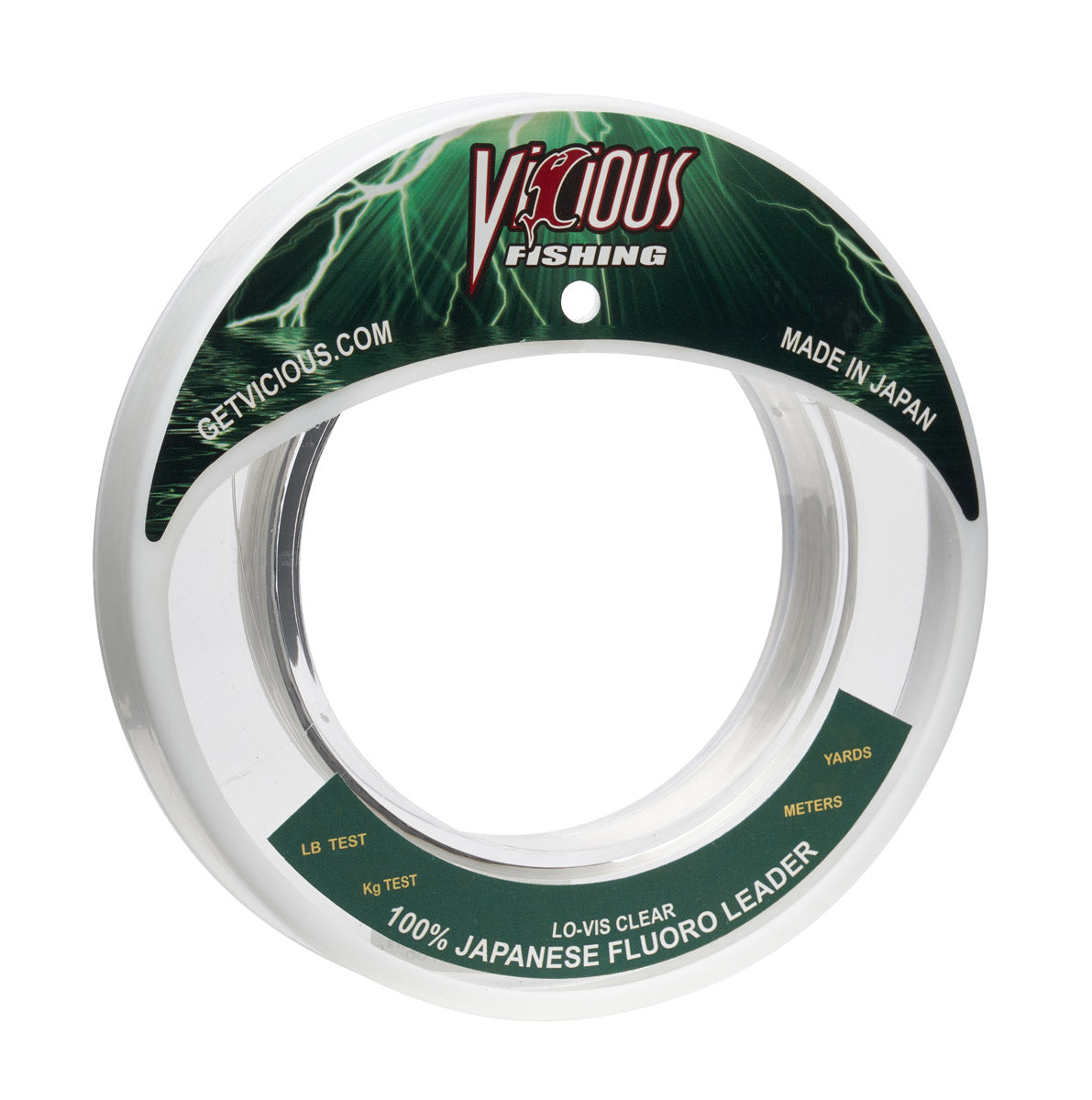 Vicious 100% Japanese Fluorocarbon Leader - 150 Lb Test