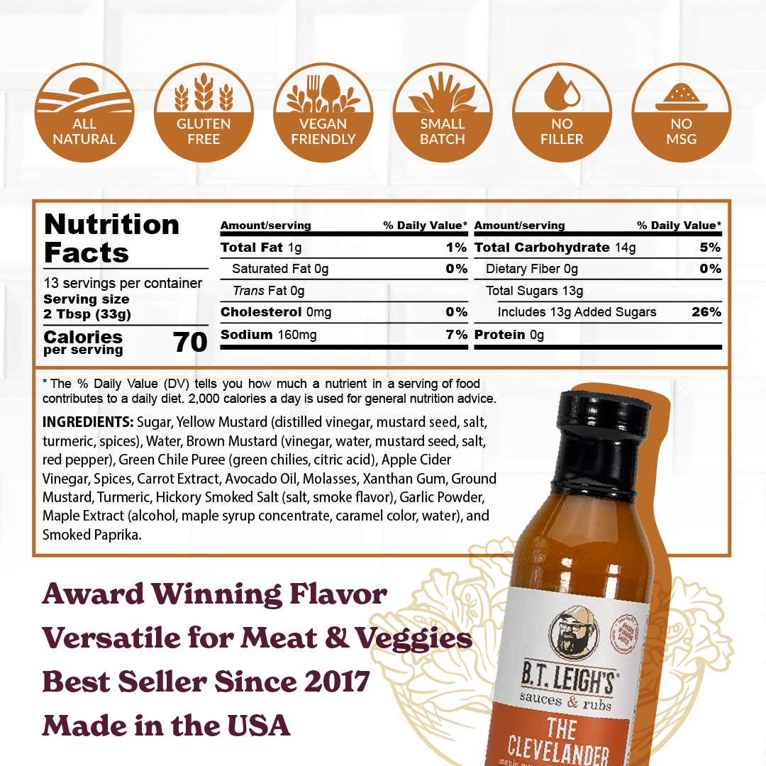 The Clevelander - Mustard Maple Rosemary Barbecue Sauce