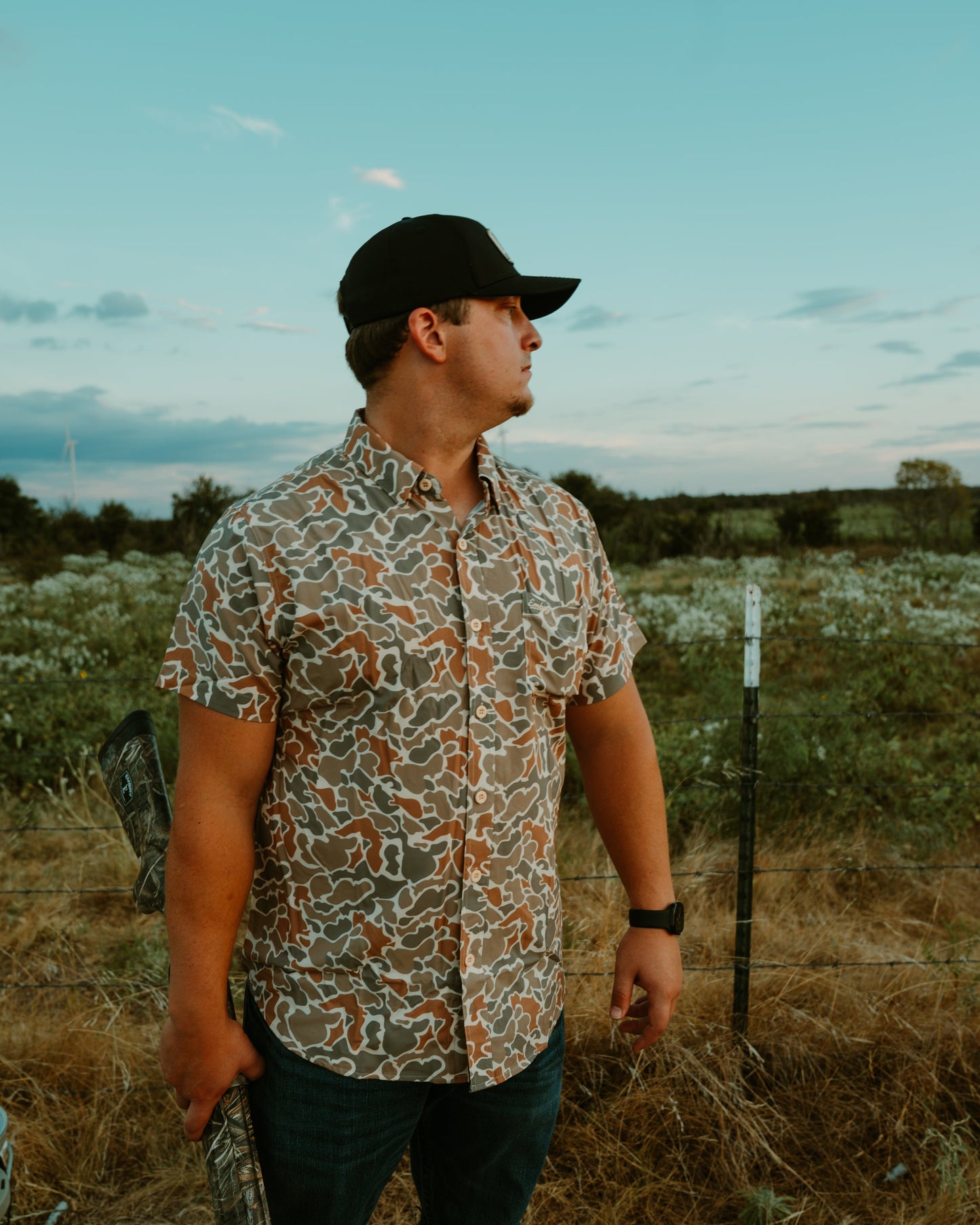 Performance Button Up - Desert Duck