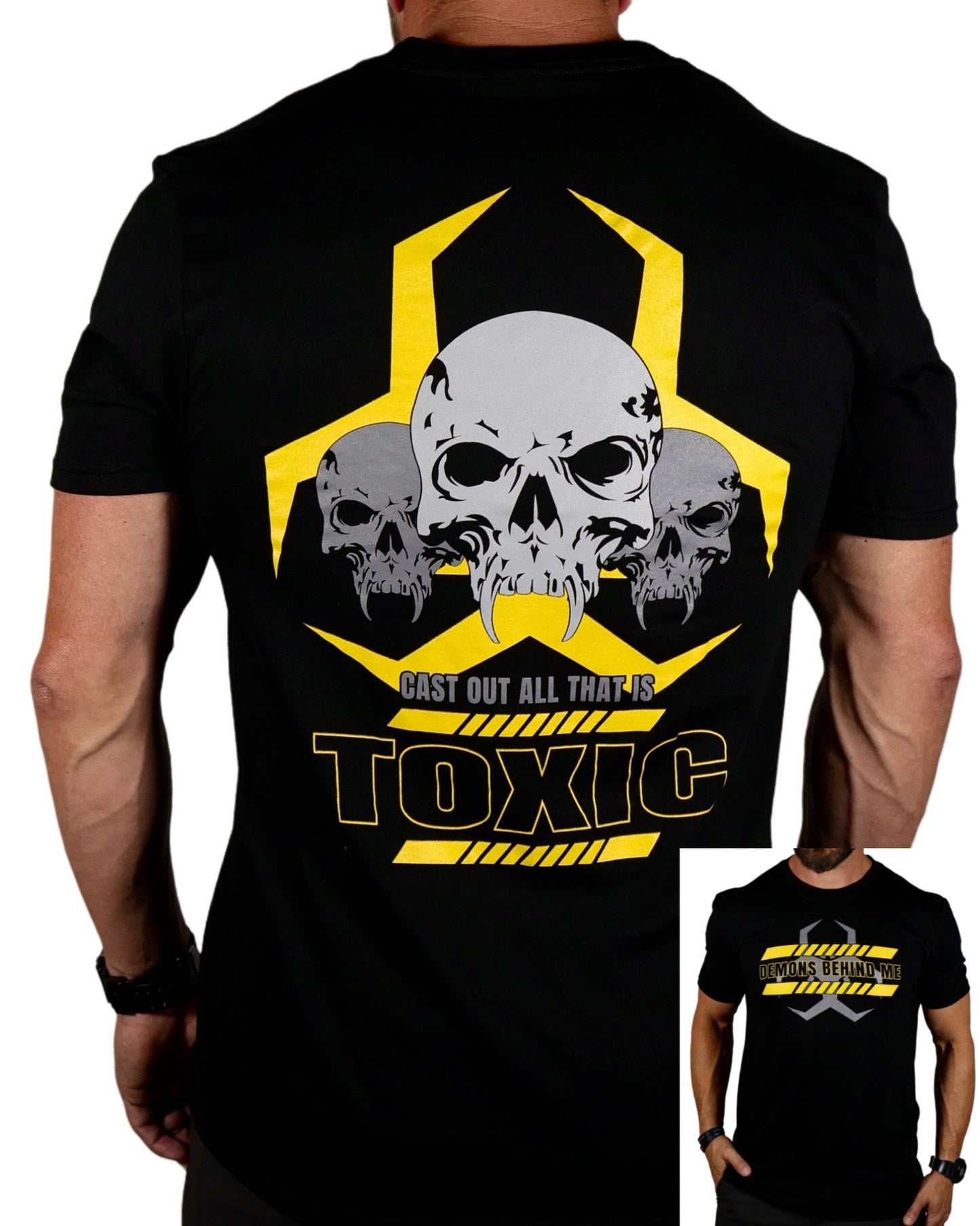 Closeout- Men's "Toxic" Black T-Shirt