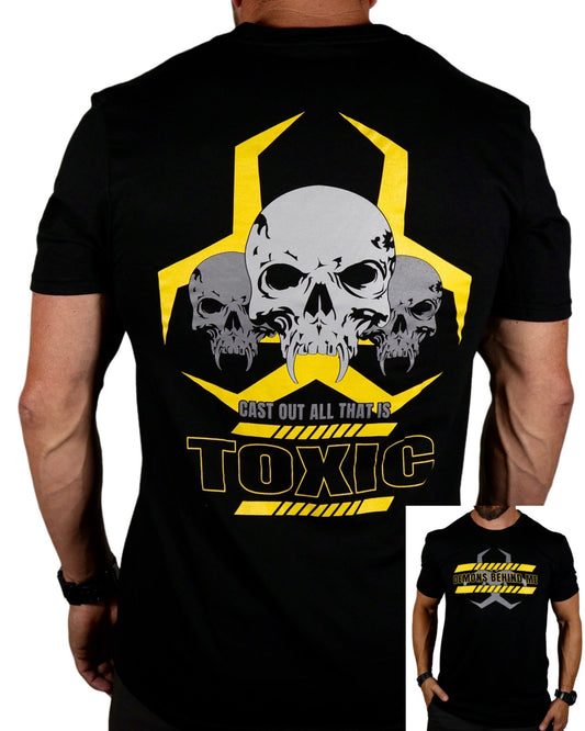 Closeout- Men's "Toxic" Black T-Shirt