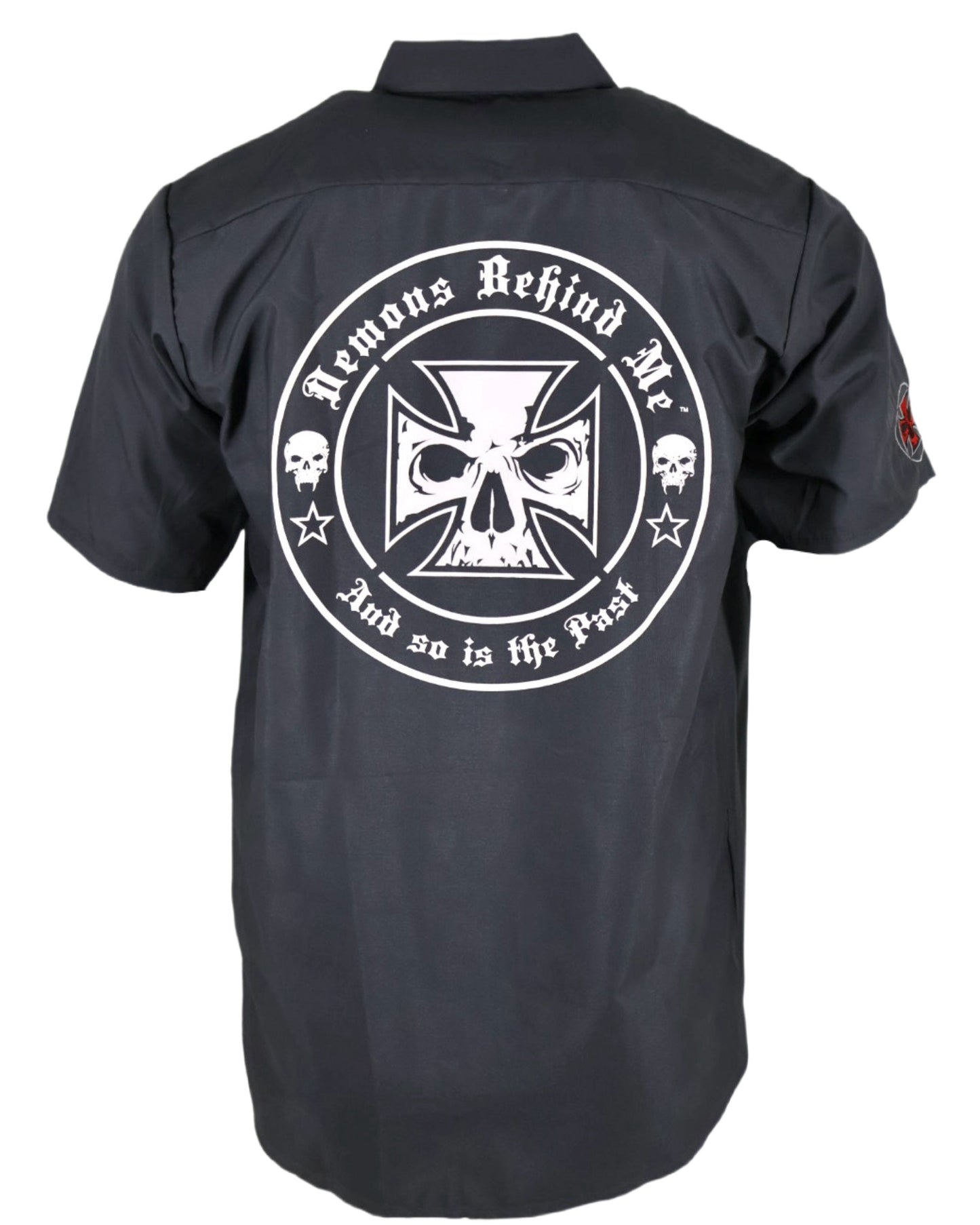 Closeout- Embroidered Shop Shirt -Men's Charcoal