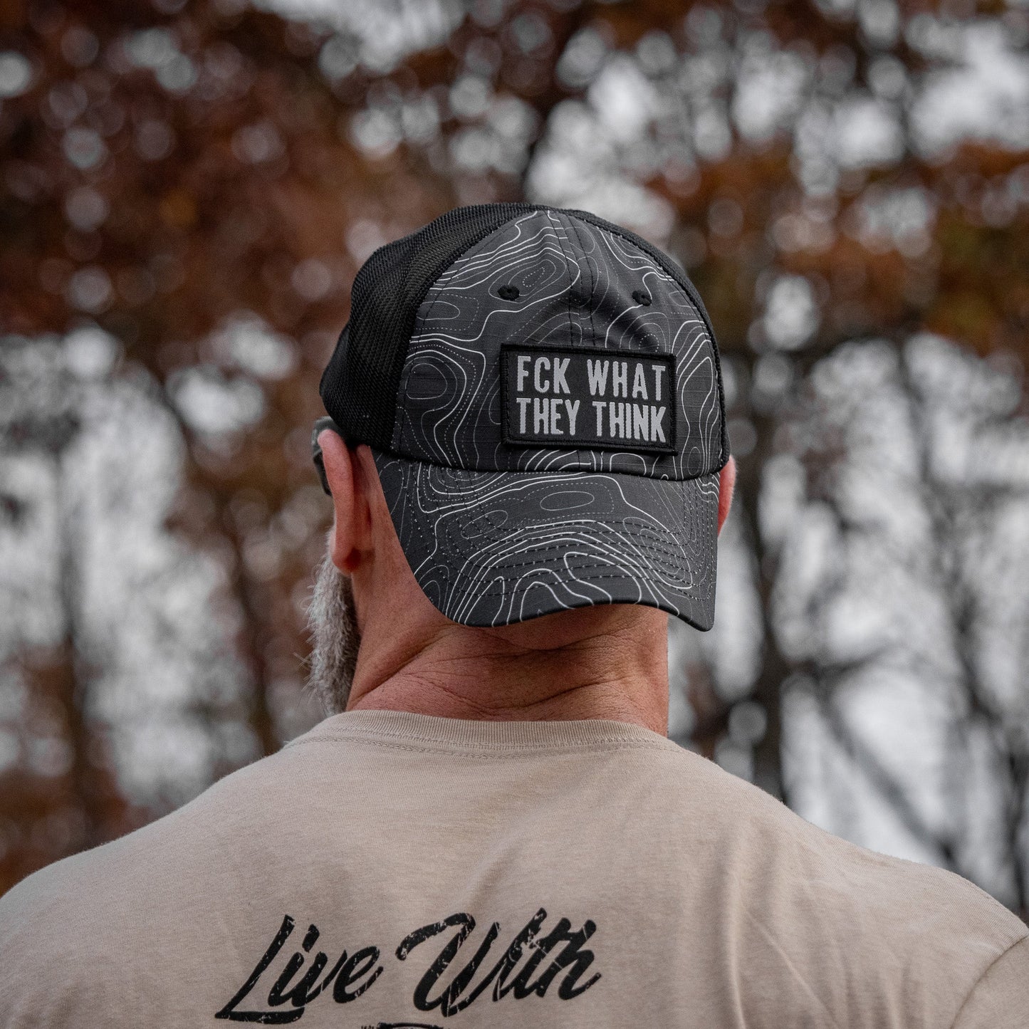 Fck What They Think Patch Tactical Ripstop Mesh Snapback Hat