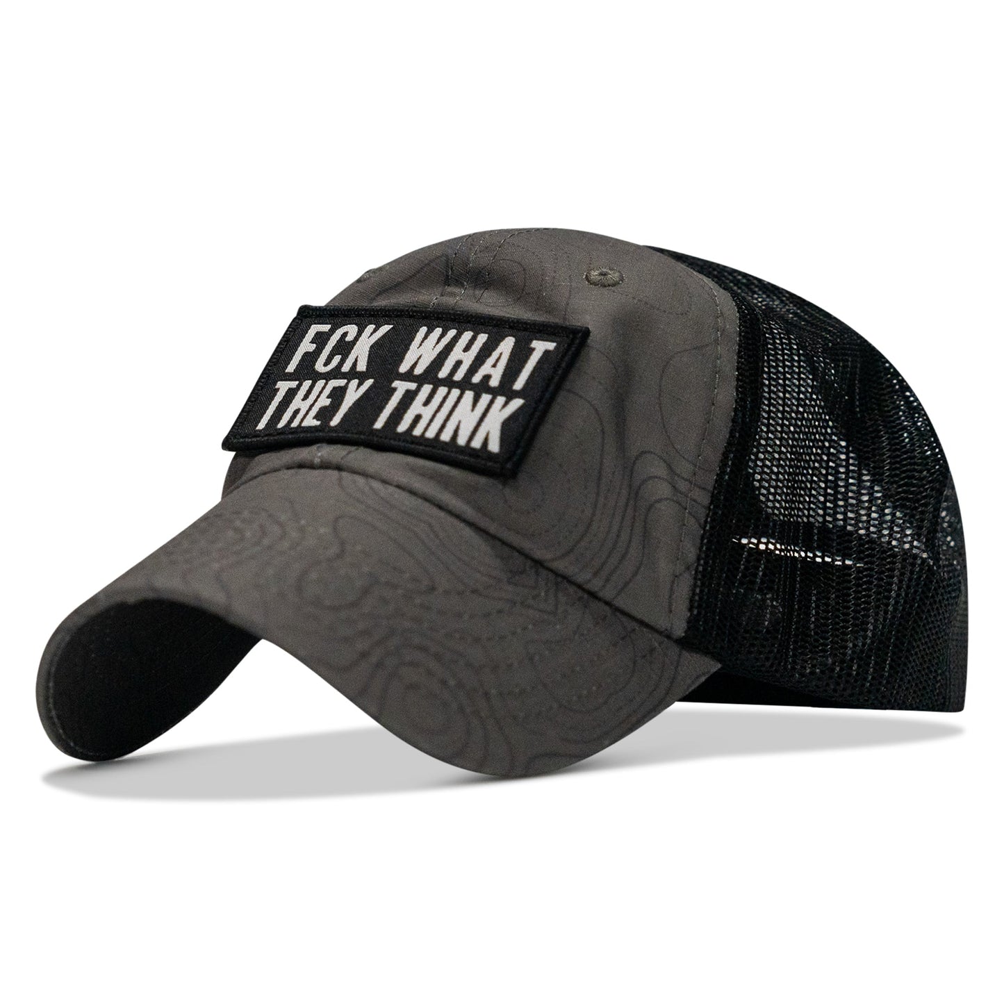 Fck What They Think Patch Tactical Ripstop Mesh Snapback Hat
