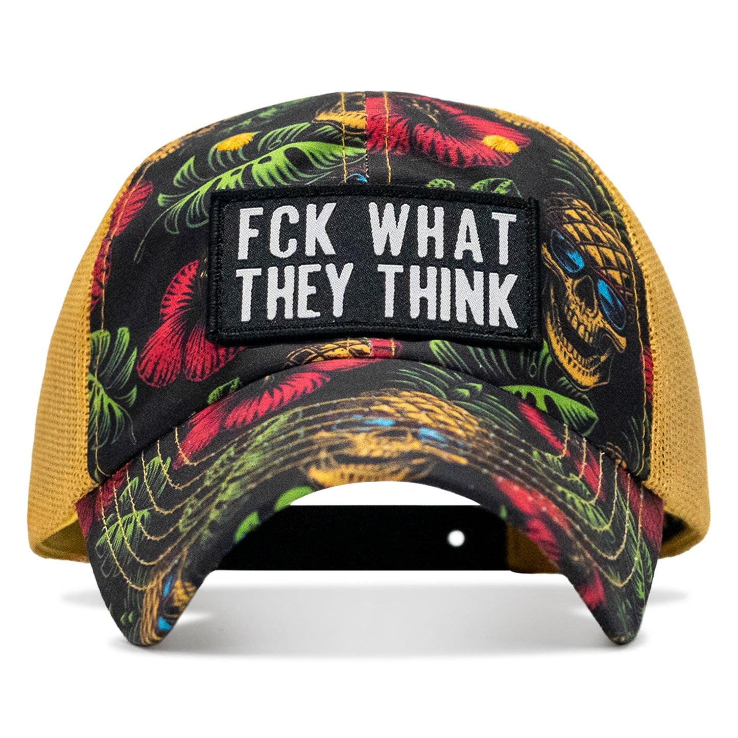 Fck What They Think Patch Tactical Ripstop Mesh Snapback Hat