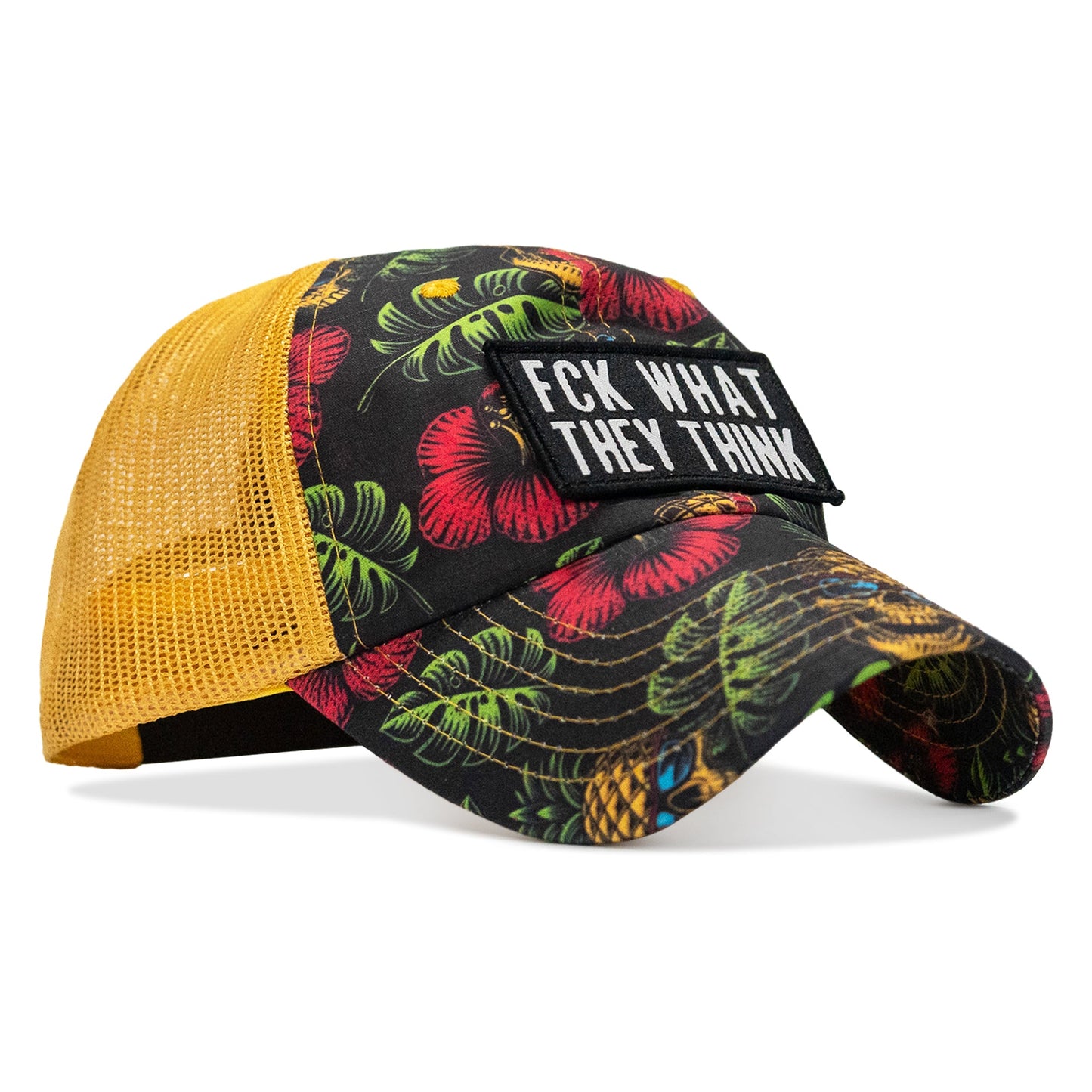 Fck What They Think Patch Tactical Ripstop Mesh Snapback Hat