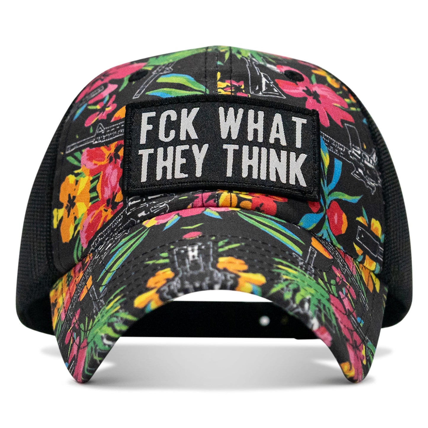 Fck What They Think Patch Tactical Ripstop Mesh Snapback Hat