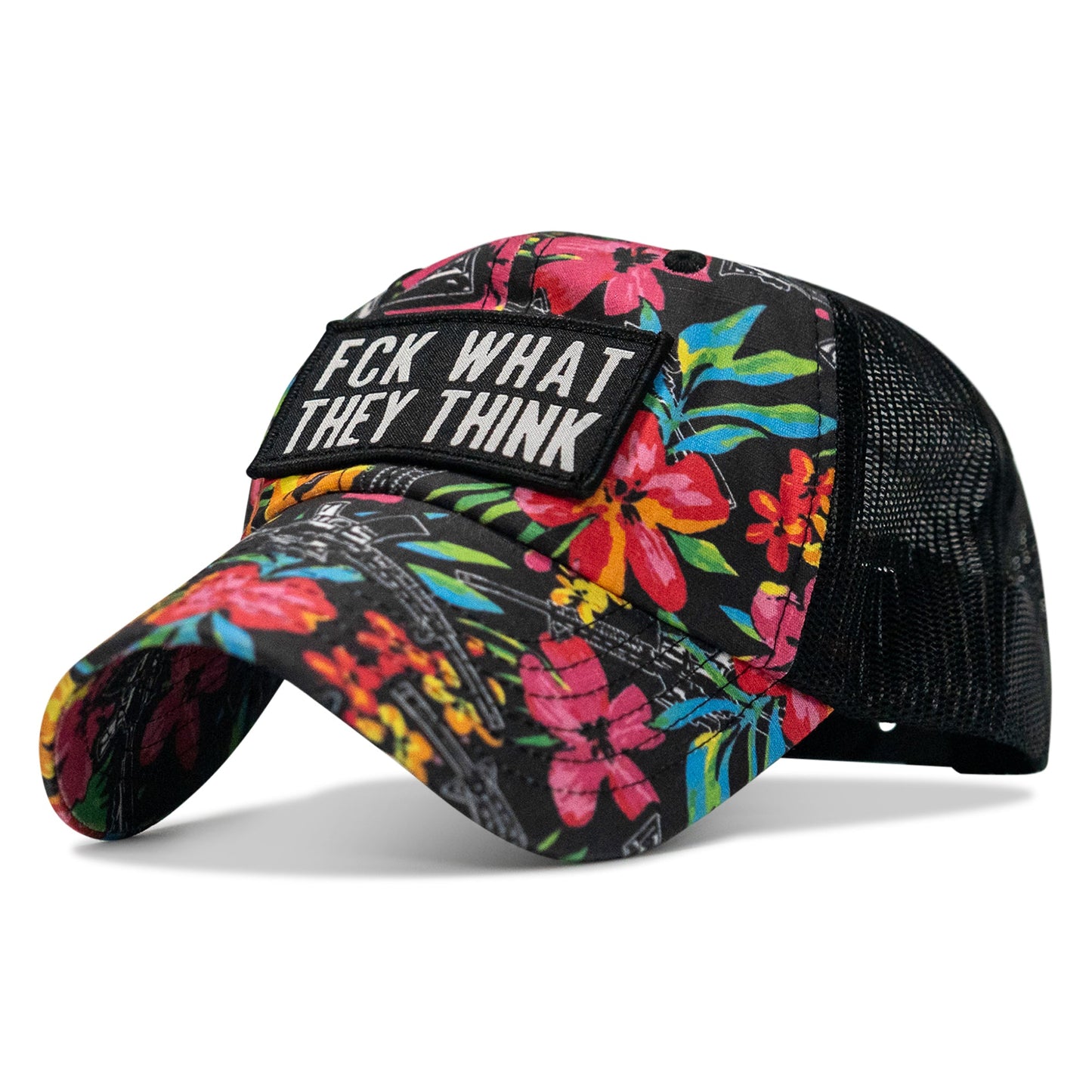 Fck What They Think Patch Tactical Ripstop Mesh Snapback Hat