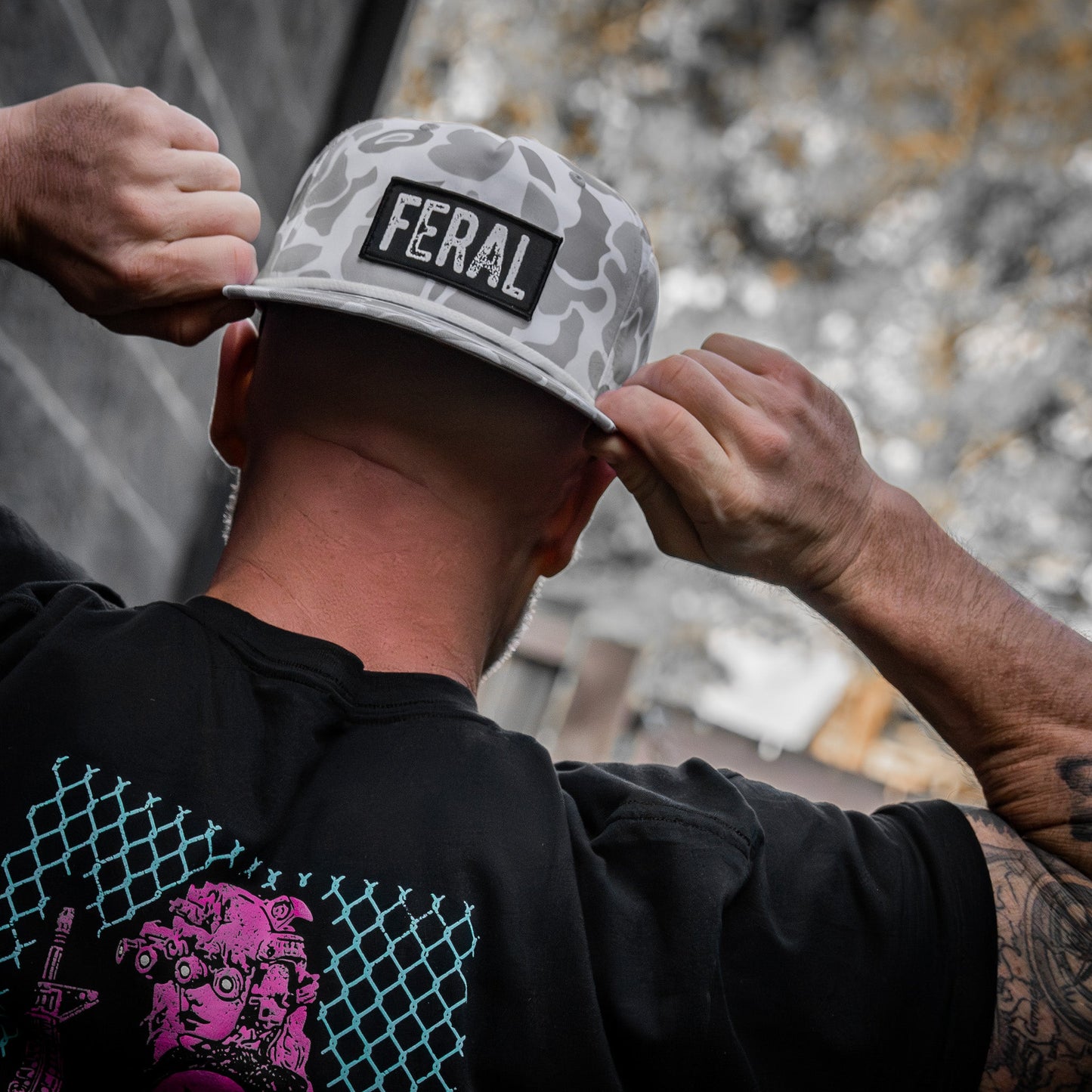 Feral Patch Flatbill Snapback Hat