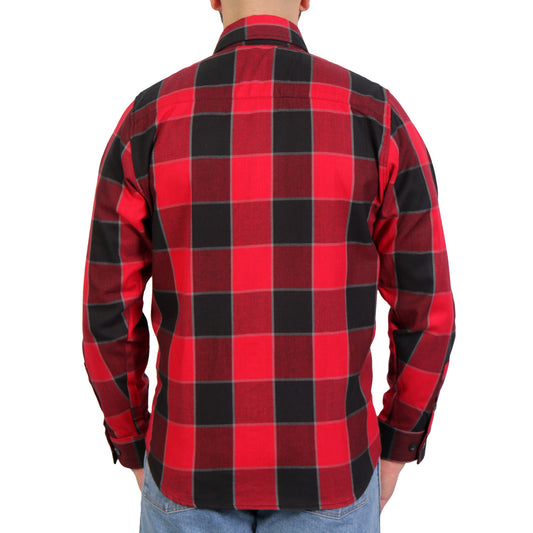 Hot Leathers Men's 'Midnight Saint' Multi/Color Cotton Flannel Shirt - Button Front - Riding/Casual/ Work Wear - FLM2019