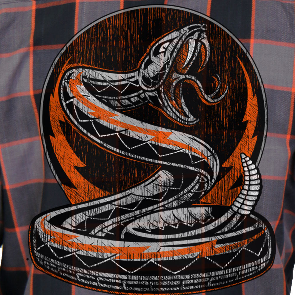 Hot Leathers Men's 'Rattler' Multi/Color Cotton Flannel Shirt - Button Front - Riding/Casual/ Work Wear - FLM2111
