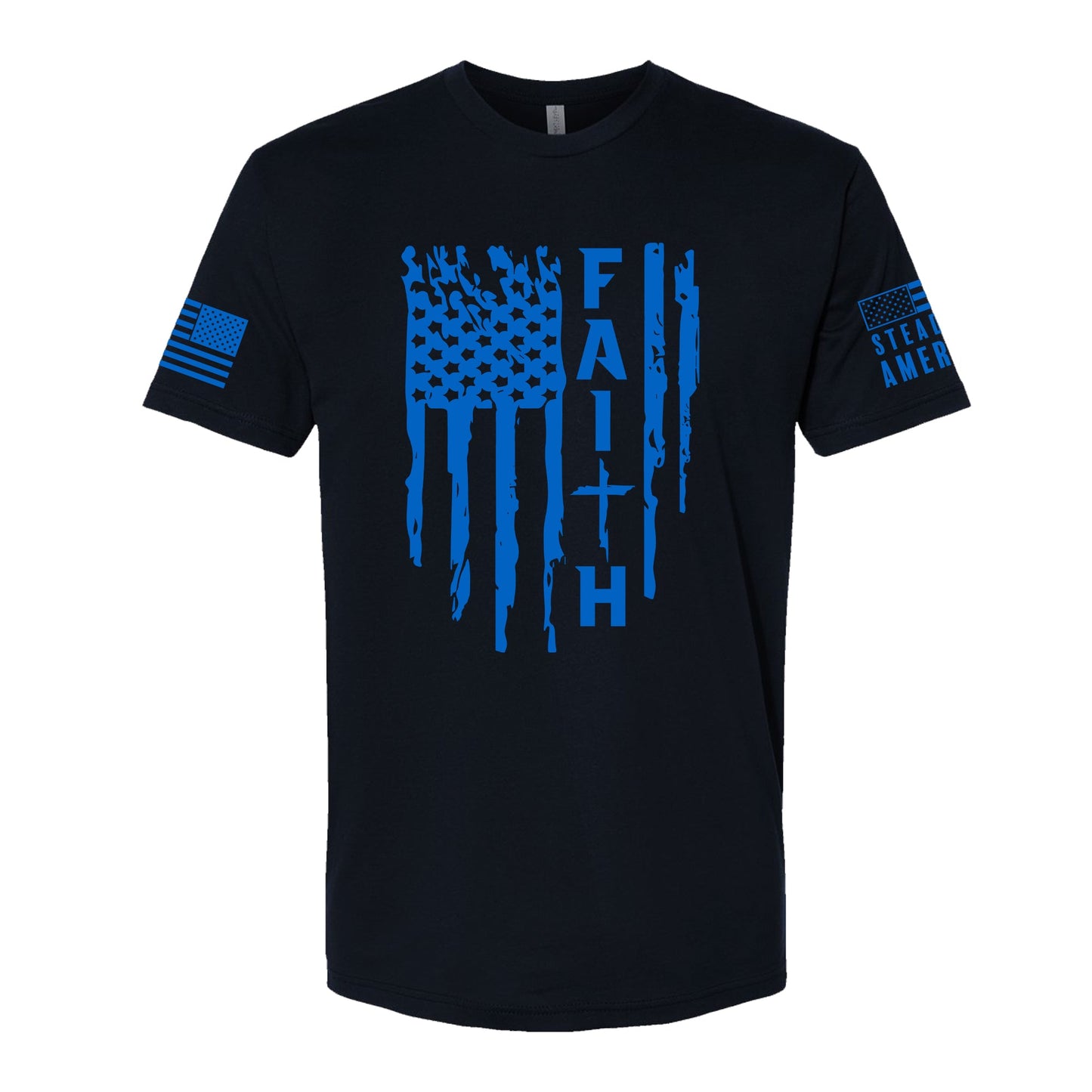 Faith Flag Shirt – Patriotic Christian T-Shirt, Faith & Freedom Tee