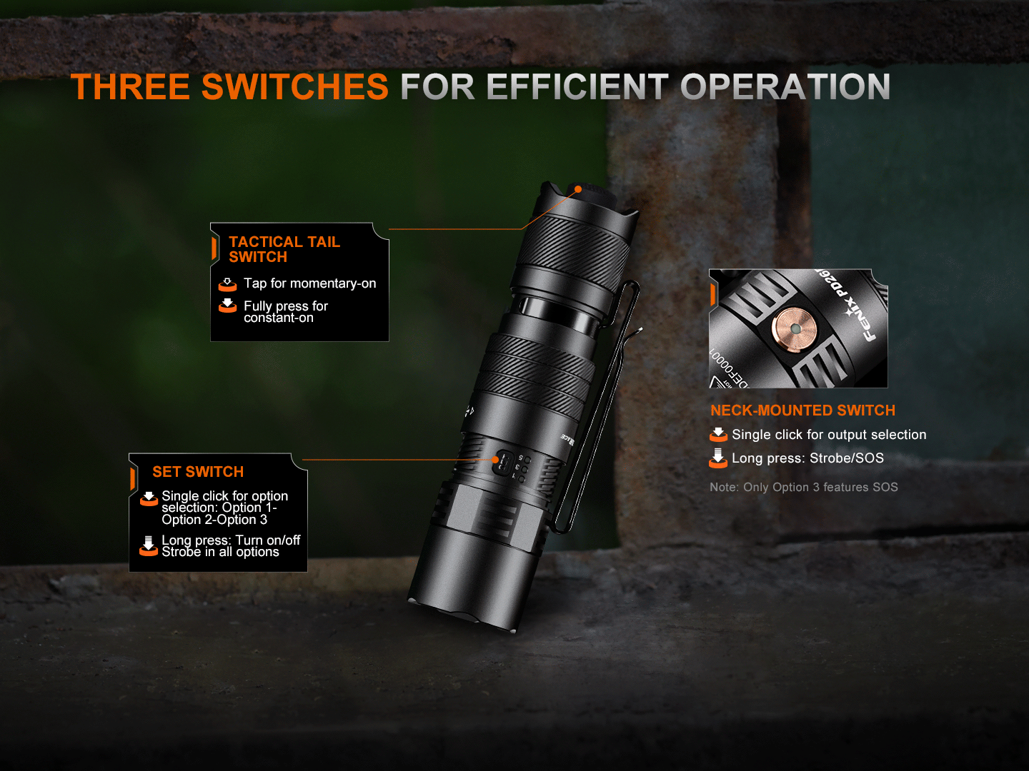Fenix PD26R ACE Multi-Mode Compact Tactical Flashlight