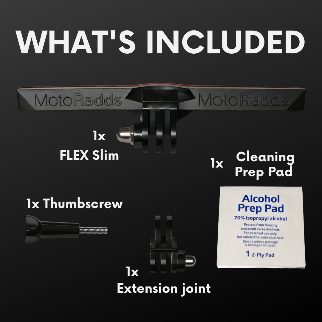 FLEX Slim Universal Flexible Motorcycle Helmet Chin Mount