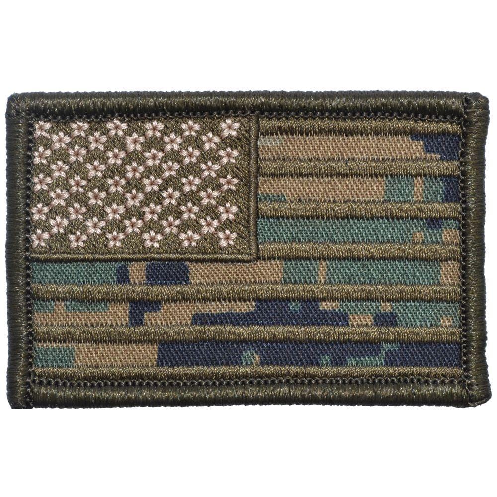 US Flag - 2x3 Patch - MARPAT Woodland